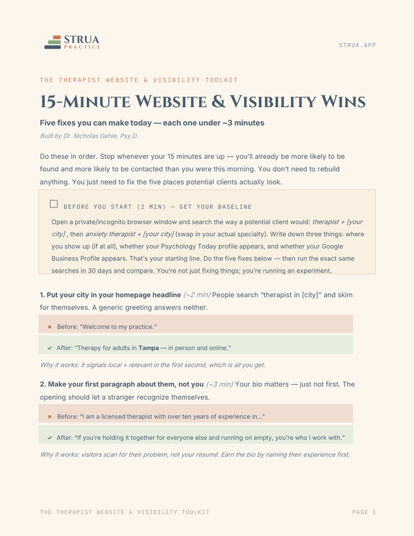 15-Minute Wins